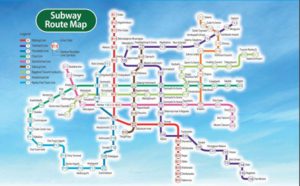 Osaka City Subway Map with Osaka City Pass